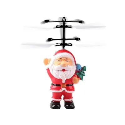 Christmas Flying Toys For Kids Children Santa Induction Suspended Toy Educational Gesture Sensor