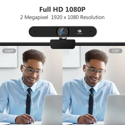 Z-EDGE ZW511 Full HD 1080P Auto Focus Webcam for PC, Desktop and Laptop