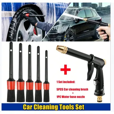 Automotive supplies set detail cleaning brush car interior and exterior cleaning multifunctional car