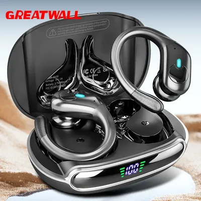 GREATWALL Wireless Earphones Headphones HiFi Music Stereo Sport Noise reduction Headset Charging Box