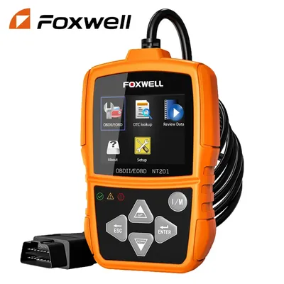 NEW FOXWELL NT201 OBD2 Scanner Check Engine Light Car Code Reader Free Update Automotive OBDII