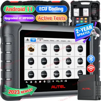 Autel MaxiPRO MP808BT PRO OBD2 Scanner Car Diagnostic Tool Advanced ECU Coding, Active Test Android