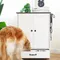 Pet Feeding Station Food Storage Cabinet with 3pcs Hooks Hidden Detachable Stainless Steels Dog