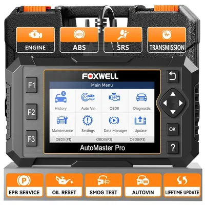 FOXWELL NT614 Elite OBD2 Scanner ABS SRS Transmission AT Check Engine Code Reader EPB Oil Reset