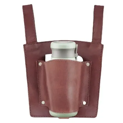 Coffee Cup Holder For Bike PU Leather Coffee Drink Holder Water Bottle Rack Coffee Drink Holder