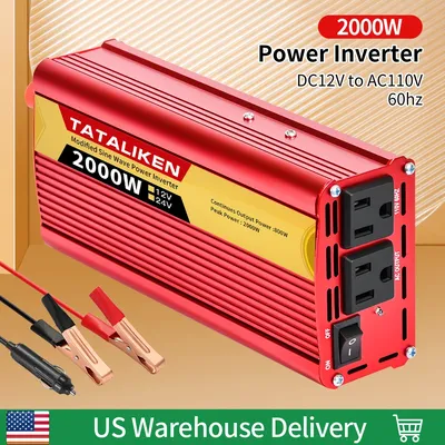 Modified Sine Wave Power Inverter 60HZ 2500W 2000W 1500W 600W Portable Mobile Power Supply DC12V/24V