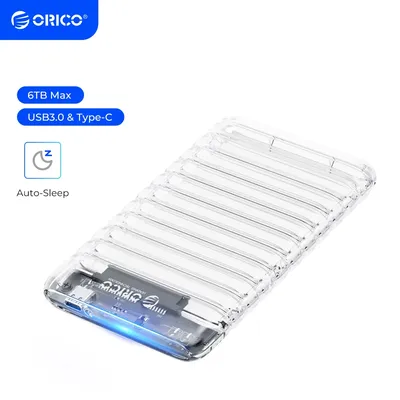 ORICO Transparent HDD Case SATA to USB 3.0 Hard Drive Case External 2.5'' HDD Enclosure for HDD SSD