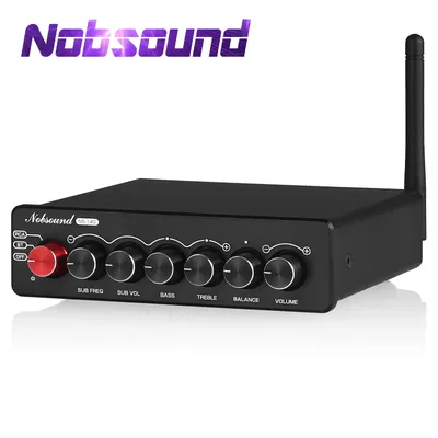 Nobsound NS-14G 2.1 Channel HiFi Bluetooth TPA3116 Digital Amplifier AUX Desktop Subwoofer Power Amp