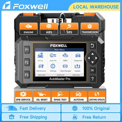 FOXWELL NT614 Elite OBD2 Scanner ABS SRS Transmission AT Check Engine Code Reader EPB Oil Reset