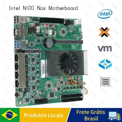 Intel N100 Nas Motherboard MINI-ITX Nas Storage Support Soft Router Intel I226 2.5G Network NAS