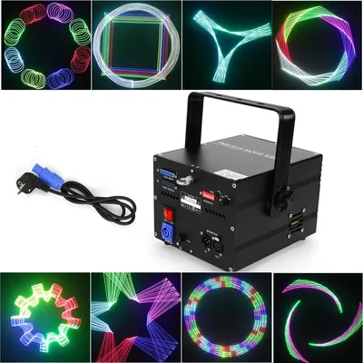 LOYALHEARTDY 30W Full Color RGB Animation Scan Laser Projector ILDA DJ Disco Club Party Stage Light