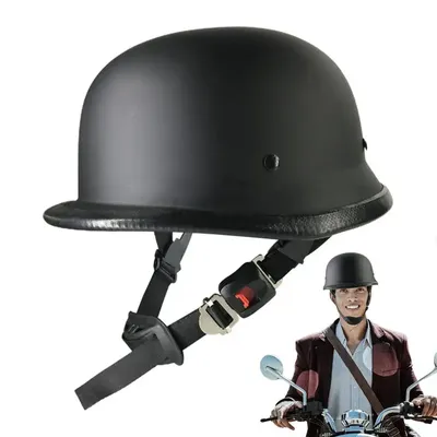 Motorcycle Helmet Bike Unisex Cycling Safety Protector Half Face Type Retro Vintage Motorbike