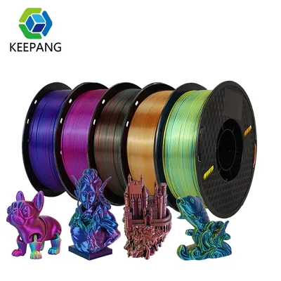 Kee Pang Silk PLA Filament 1.75mm 3D Printer Filament Silk Dual/Triple Color Glossy Neatly Wound PLA