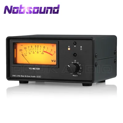 Nobsound VU102 2(1)-IN-1(2)-OUT Audio Selector Speaker Splitter Amplifier Switcher VU Meter with