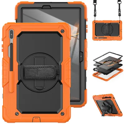 360 Rotation Hand Strap&Kickstand Funda Tablet Samsung Galaxy Tab S6 Lite 10.4 S7 /8 Plus 12.4 S8