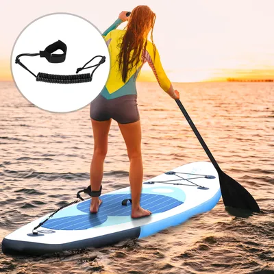 129.92" 29.53"5.91" Inflatable Stand Up Paddle Board Non-Slip Wide Surfboard Water Sports with All