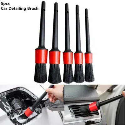 5Pcs Car Detailing Cleaning Brushes Multifunctional Car Brush for Car Interior Cleaning