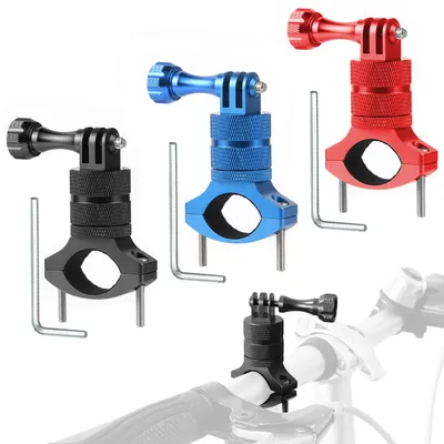 Bicycle Mount Rotatable Bike Handlebar Holder Adapter Bracket for GoPro Hero 13 12 11 10 9 8 7 6 Yi