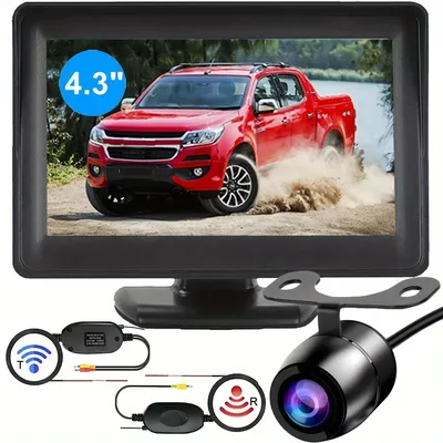 Wireless Car Styling 4.3 Inch Car Monitor Rear View Reverse Backup Camera