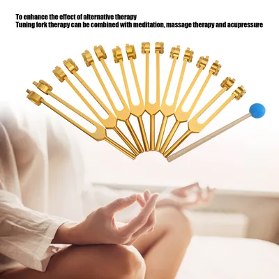 Professional Sound Healing Therapy Tuning Fork Aluminum Alloy Tuning Fork Tool Set Tuning Fork