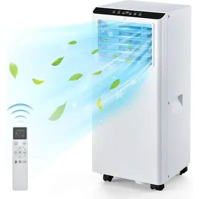 8000BTU Portable Air Conditioners With Remote Control And 24h Timer, 3 In 1 Low Noise Portable Ac