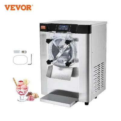 VEVOR 4.5L Commercial Ice Cream Machine 1713W Single Flavor Countertop Hard Serve IceCream Maker for