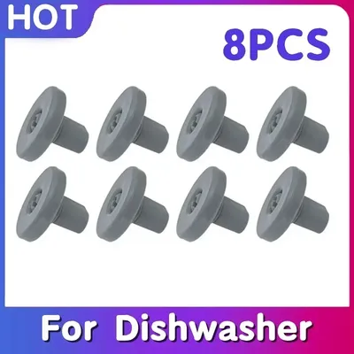 8Pcs/Set Basket Rollers For Dishwasher Wheels Lower Basket Wheel For AEG Electrolux FAVORIT Zanussi