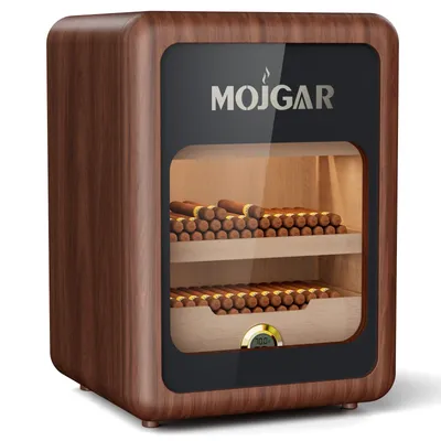 Cigar Humidor, Cigar humidor cabinet for 200 Cigars with LED Light Control System, 3 Layer Large