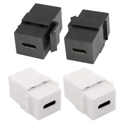 USB C Keystone Jack USB 3.1 Type-C Module Coupler Adapters Lightweight Fast Speed 5gbps Female To