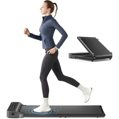 Z1 Walking Pad Treadmill, 180°Foldable Under Desk Treadmill for Home Office with 242lb Capacity, 2