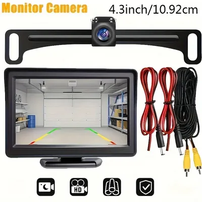 Car Rear View System With Camera And 4.3" Car LCD Display