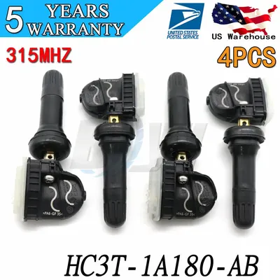 4PCS Tire Pressure Sensor HC3T-1A180-AB TPMS For Ford F-250 F-350 F-450 SD Fusion Lincoln MKZ