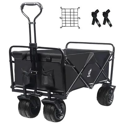 Folding Black Heavy Duty ATV car Outdoor Folding Practical Camping Park ATV with universal wheels