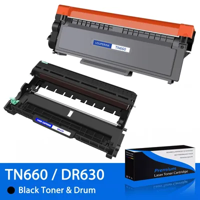 TN660 DR630 Black Toner Cartridge Compatible for Brother MFC-L2700DW HL-L2300D HL-L2320D HL-L2360DW