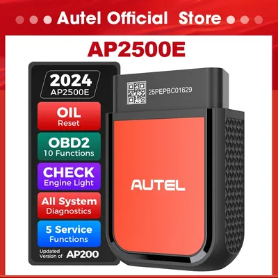 Autel MaxiAP AP2500E Bluetooth Code Reader CAN FD OBD2 Scanner Full Systems ABS SRS 45+ Car Brands for Android/iOS