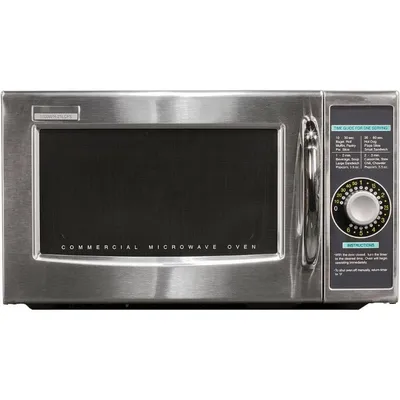 R-21LCFS Medium-Duty Commercial Microwave Oven with Dial Timer, Stainless Steel, 1000-Watts,