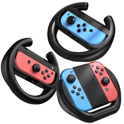 Switch Steering Wheels Compatible with Switch/Switch OLED Joy-Con Controllers, Racing Wheels for