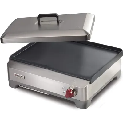 Wolf Gourmet Precision Electric Griddle, Indoor Grill, 200 sq. in, Nonstick Coating, Advanced