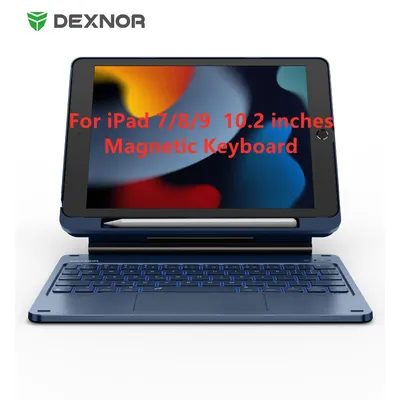 DEXNOR Magnetic Keyboard Case For iPad 7th 8th 9th Generation 10.2 inch Floating Cantilever Stand