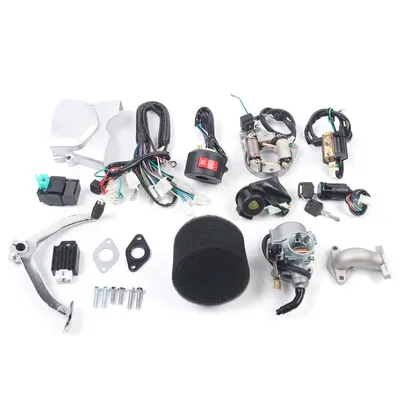 125cc Engine Motor Kit Semi Auto Electric Start 3+1 Reverse For Buggy Quad Bike ATV Go Kart 4