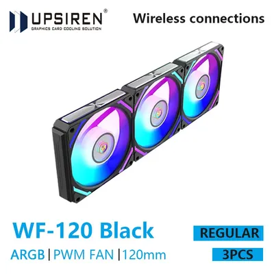 UPSIREN WF-120 ARGB PWM 3PCS Chassis fanARGB120mm/4PIN PWM/ Magic Color Wireless Stitching Computer