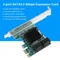 PCIE Expansion Card SATA 3.0 Expansion Card 4-Port PCIE to SATA 3.0 Expansion Controller Card