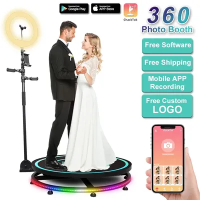 68 80 100 115CM Party Slow Rotating Spinning Camera 360 Degree Photobooth Automatic Video 360 Photo