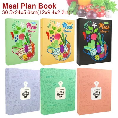 Meal Planner Book Refrigerator Sticker Weekly Monthly Plan List Of Ingredients Notebook Daily Plan