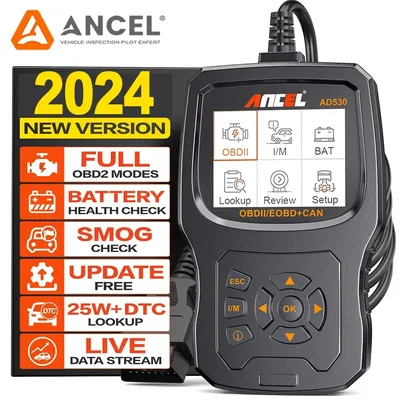 ANCEL AD530 Automotive OBD2 Scanner Professional Car Code Reader Battery Tester Check Engine OBD 2