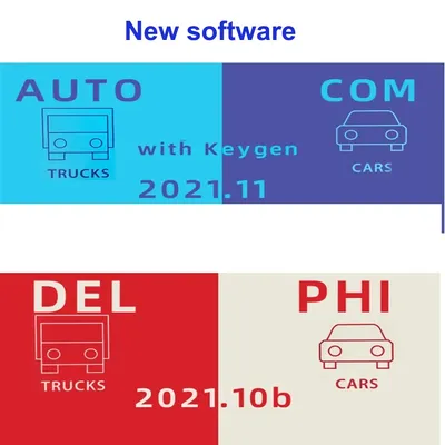 2023 Newest Delphis 2021.10b with keygen Software DS 150 Autocoms 2021.11 Codings OBD2 Diagnostic