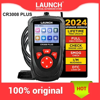 LAUNCH OBD2 Scanner Diagnostic Tool CR3008 Plus,One-Key I/M,Lifetime Update Code Reader,Check Engine