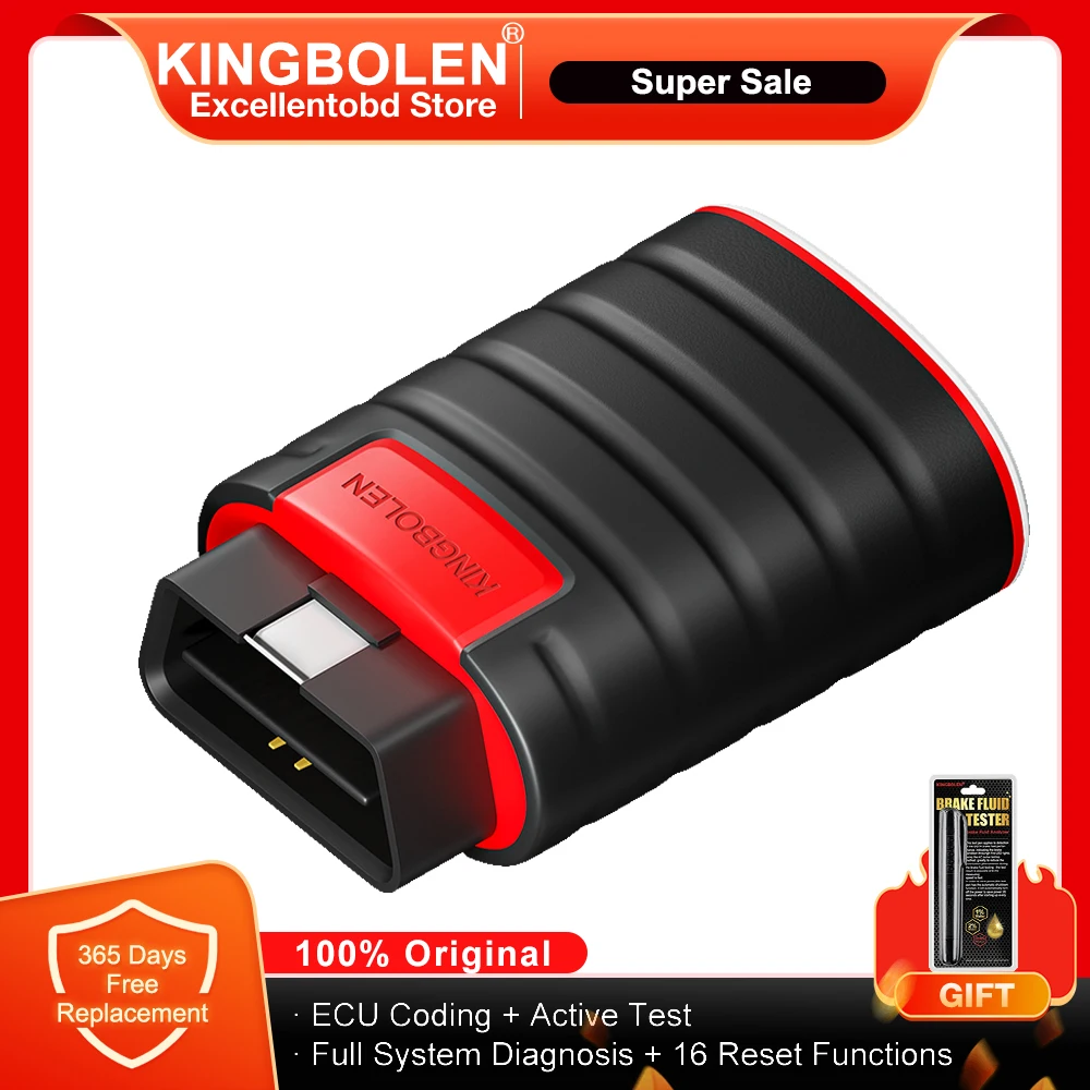 KINGBOLEN Ediag Hot Version Full System Diagnostic Tool OBD2 Scanner 16 Resets ECU Coding Bi-Directional PK THINKCAR Thinkdiag