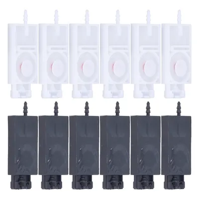 6Pcs Ink Damper Solvent Inkjet Head Rectangular PP Damper Replacement for XP600 Printer