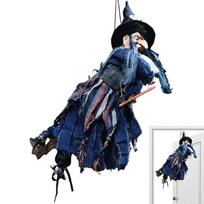 Halloween Witch Decor Horror Pendant Glowing Prank Props Electric Toys Haunted House Bar Club Home